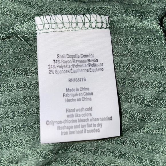 O’Neill Yael Women Turtleneck Long Sleeves Green Sweater Small Comfy & Soft - Picture 4 of 6